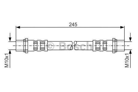 Тормозной шланг - BOSCH 1 987 476 904