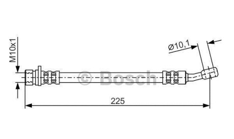 Тормозной шланг - (46431SE0931, 46431SE0932, 46431SE0933) BOSCH 1987476928