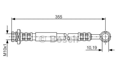 Тормозной шланг - (5154081A00) BOSCH 1 987 476 933