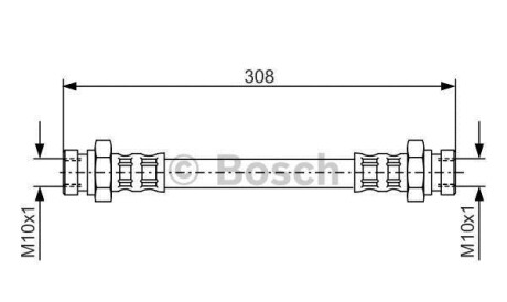 Тормозной шланг - BOSCH 1987476964