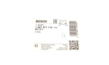 Фото 2 - Трос ручного тормоза BOSCH 1 987 477 178 (1987477178)