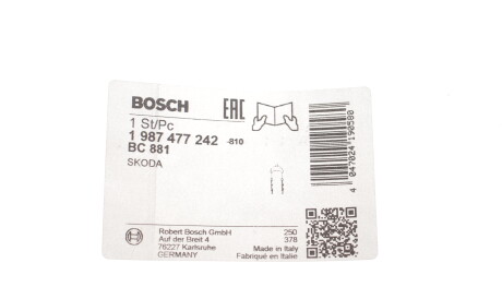 Фото 2 - Трос ручного гальма BOSCH 1 987 477 242 (1987477242)