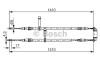 Трос, стояночная тормозная система - (4908356, 5059829) BOSCH 1 987 477 245 (фото 1)