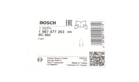 Фото 2 - Трос ручного гальма BOSCH 1 987 477 263 (1987477263)