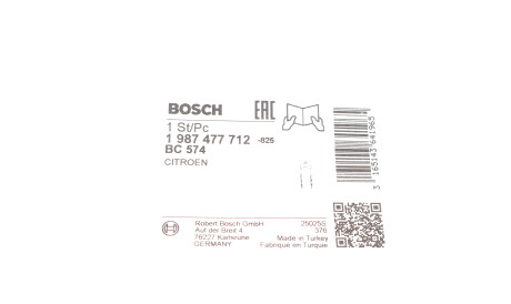 Фото 2 - Трос ручного гальма BOSCH 1 987 477 712 (1987477712)