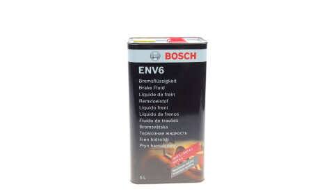 Рідина гальмівна ENV6 BRAKE FLUID, 5л - BOSCH 1987479208