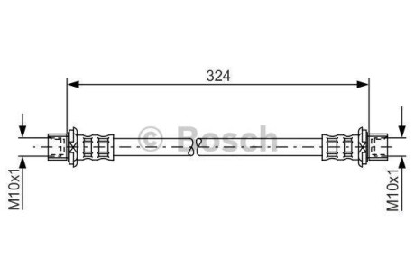 Тормозной шланг - (9094702763, 9094702783, 9094702789) BOSCH 1 987 481 016