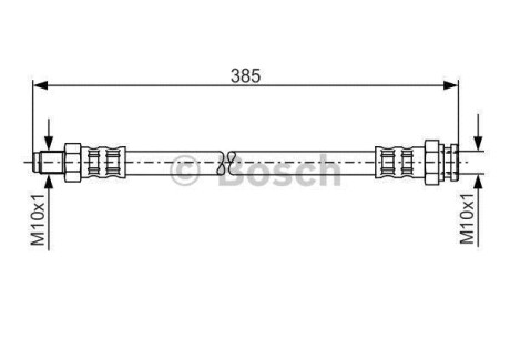 Тормозной шланг - BOSCH 1 987 481 018
