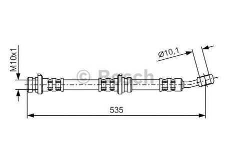 Тормозной шланг - (462107B000, 462109C007, 462109C008) BOSCH 1 987 481 025