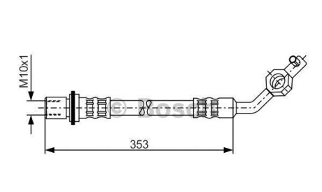 Тормозной шланг - (9094702755, 9094702C04) BOSCH 1987481037