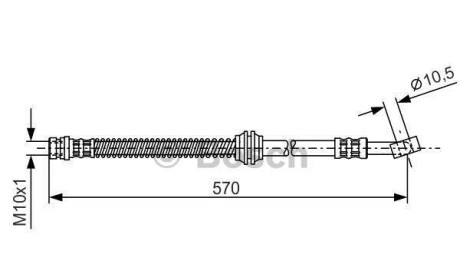 Тормозной шланг - BOSCH 1987481068