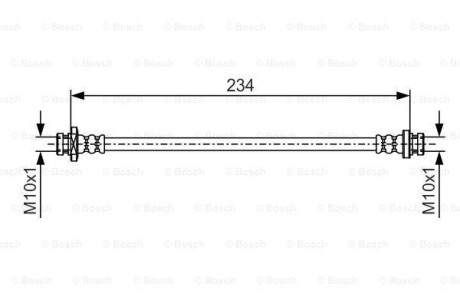 Шлангопровод - (462114A00B, 5156065D00, 5156067D00) BOSCH 1 987 481 079