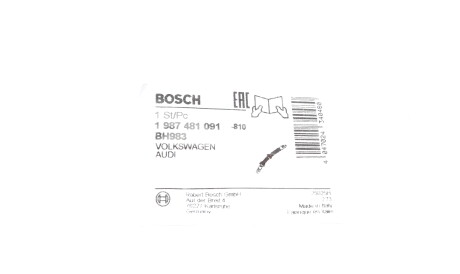 Фото 3 - Тормозной шланг BOSCH 1 987 481 091 (1987481091)