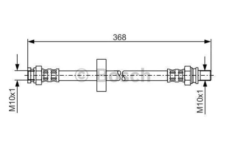 Тормозной шланг - BOSCH 1 987 481 180