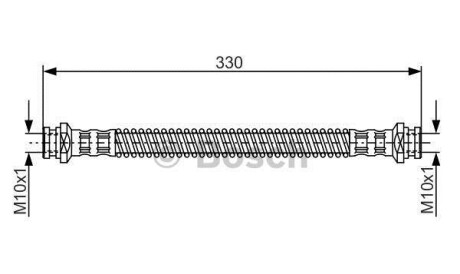 Тормозной шланг - BOSCH 1987481254