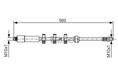 Тормозной шланг - BOSCH 1 987 481 290