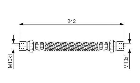 Тормозной шланг - BOSCH 1987481316