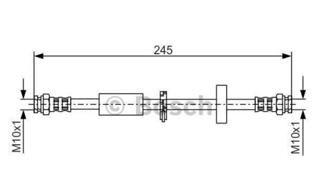 Тормозной шланг - (7670215, 7667806, 7619751) BOSCH 1987481334