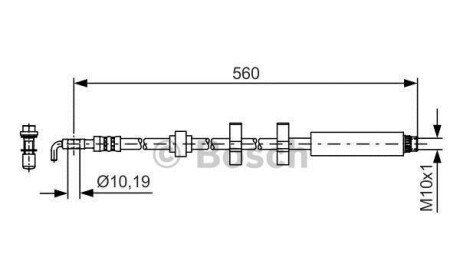 Тормозной шланг - BOSCH 1987481406