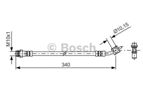 Тормозной шланг - BOSCH 1 987 481 423