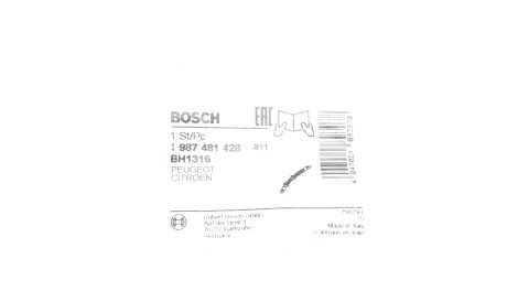 Фото 2 - Тормозной шланг BOSCH 1 987 481 428
