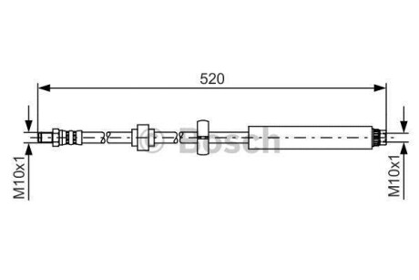 Тормозной шланг - BOSCH 1 987 481 436