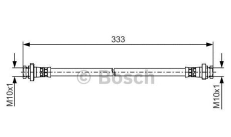 Тормозной шланг - BOSCH 1987481478