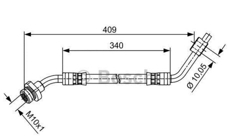 Тормозной шланг - BOSCH 1987481491