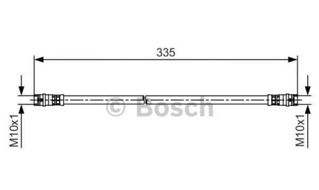 Тормозной шланг - BOSCH 1987481517