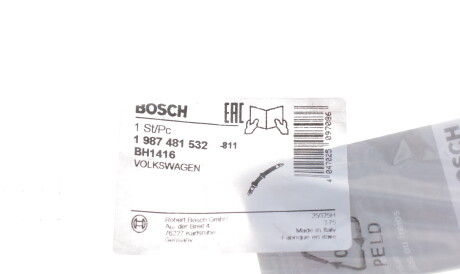 Фото 2 - Гальмівний шланг BOSCH 1 987 481 532 (1987481532)