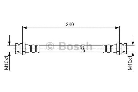 Шлангопровод - (0K2A343810, OK2A343810) BOSCH 1987481553