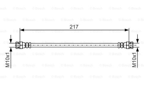 Тормозной шланг - BOSCH 1987481556