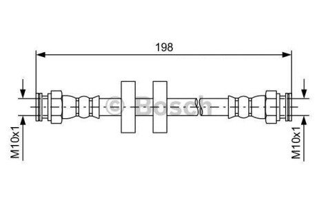 Гальмівний шланг - BOSCH 1987481581