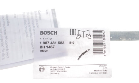 Фото 2 - Гальмівний шланг BOSCH 1 987 481 583 (1987481583)