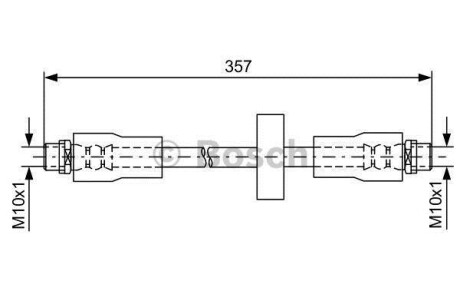 Шлангопровод - (4Z7611707A, 4Z7611707) BOSCH 1 987 481 591