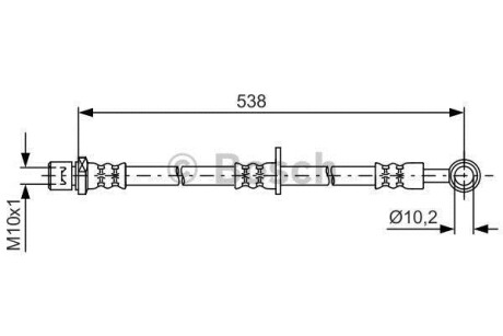 Шлангопровод - (26540AE030, 2654OAEO3O, 26590AE011) BOSCH 1 987 481 605