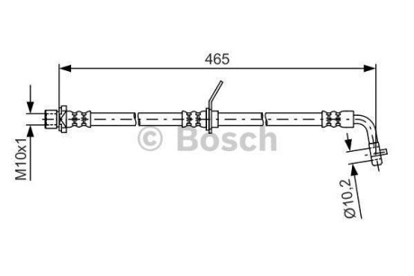 Przew?d hamulcowy elast. - (9008094161) BOSCH 1 987 481 612