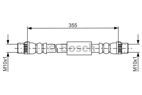 Шлангопровод - (4806H6, 1401070480) BOSCH 1 987 481 665