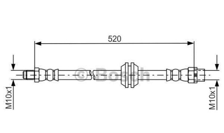 Шлангопровод - (34116772555, 34306788442, 34309804831) BOSCH 1987481680
