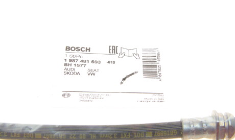 Фото 2 - Тормозной шланг BOSCH 1 987 481 693 (1987481693)