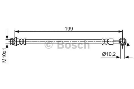 Шланг гальмівний - BOSCH 1987481698