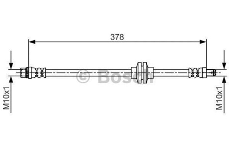 Шлангопровод - (4420115, 93167716, 4620100Q1C) BOSCH 1 987 481 707