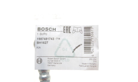 Фото 2 - Гальмівний шланг BOSCH 1 987 481 743 (1987481743)
