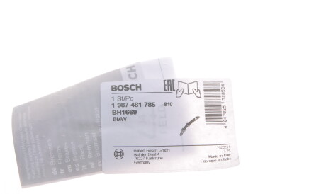 Фото 2 - Гальмівний шланг BOSCH 1 987 481 785 (1987481785)