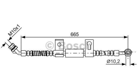 Шлангопровод - (587313E100) BOSCH 1987481790