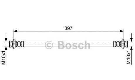 Шлангопровод - (46210EB00A, 46210EB02A) BOSCH 1987481825 (фото 1)