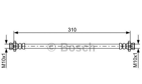 Шлангопровод - BOSCH 1987481841