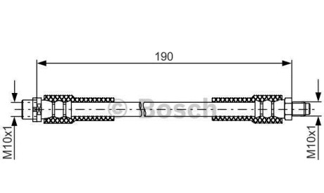 Шлангопровод - (4E0611775A, 4E0611775G, 4E0611775K) BOSCH 1987481845