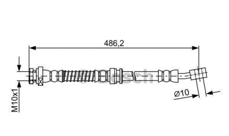 Шлангопровод - (587313A000) BOSCH 1987481866