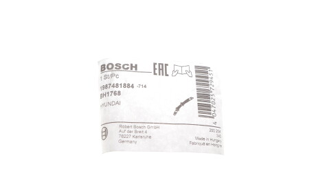 Фото 2 - Гальмівний шланг BOSCH 1 987 481 884 (1987481884)